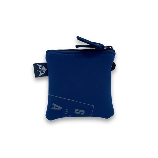 Blue Coin Purse Zipped Recycled from Wetsuits