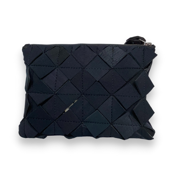 Geometric evening black clutch bag